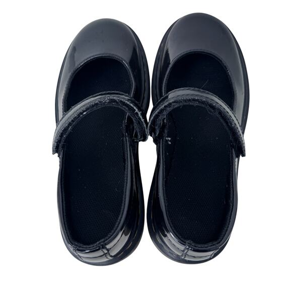 Dr. Martens Maccy Mary Jane Shoes Kids 2 Black Patent Leather Air Cushioned Sole - Picture 4 of 10
